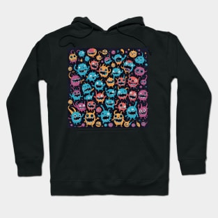 cute monsters halloween colors Hoodie